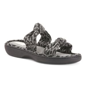 Kooba Leopard Open Toe Scuff Slippers Small & XL